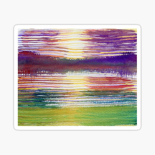 Abstract Landscape Sticker