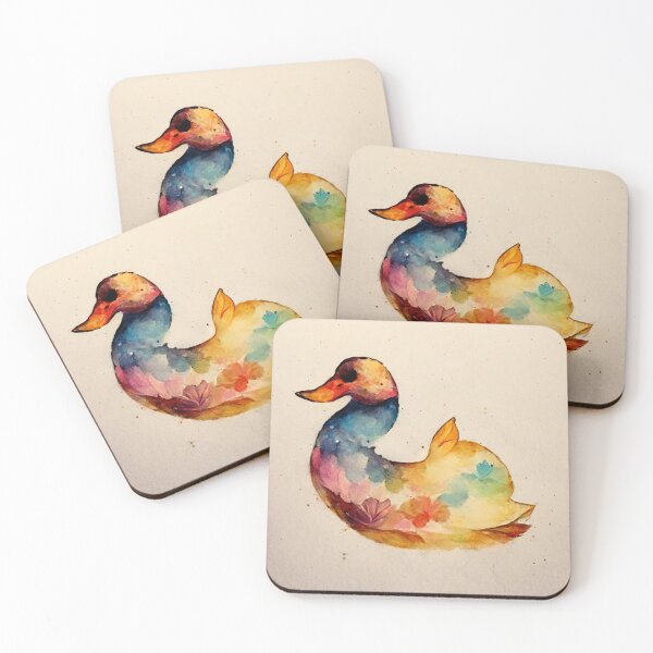 Item preview, Watercolor Cute Duck designed and sold by Pauduwang.