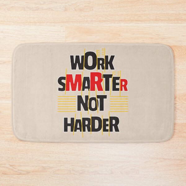 Item preview, Work smarter not harder - A design with Work Smarter Not Harder lettering designed and sold by velisani.