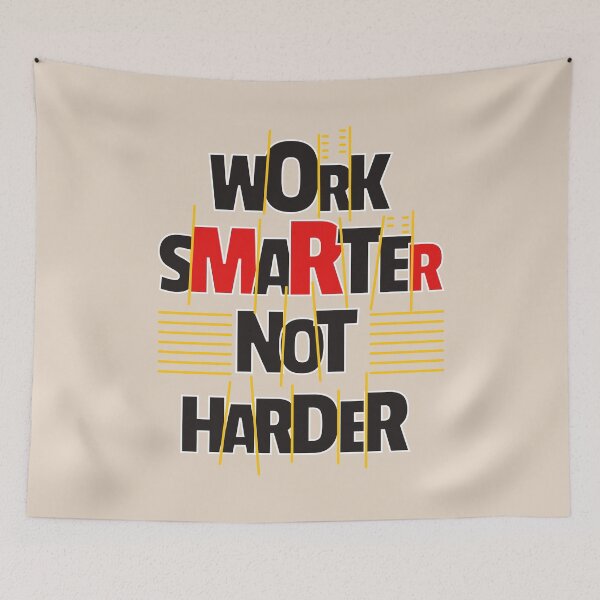 Item preview, Work smarter not harder - A design with Work Smarter Not Harder lettering designed and sold by velisani.