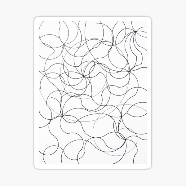 black & white ... Sticker