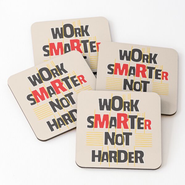 Item preview, Work smarter not harder - A design with Work Smarter Not Harder lettering designed and sold by velisani.