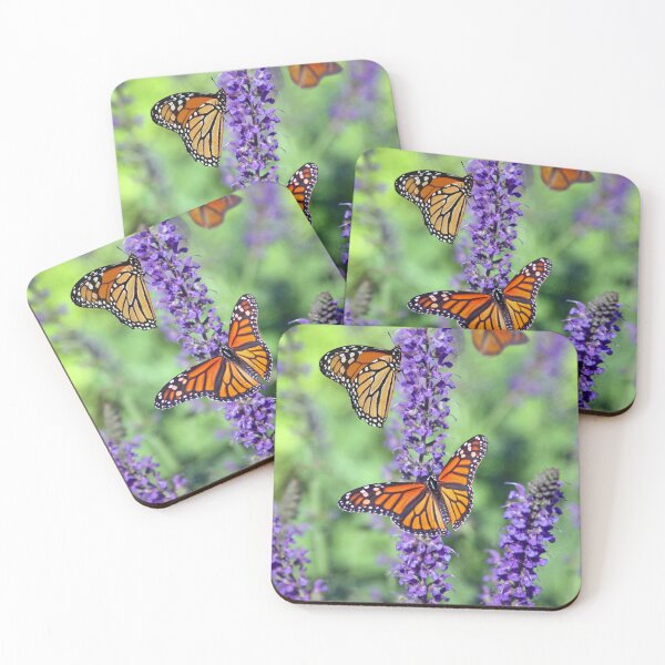 Item preview, Beautiful butterfly and mov flowers in the garden  designed and sold by MohamedRashed15.