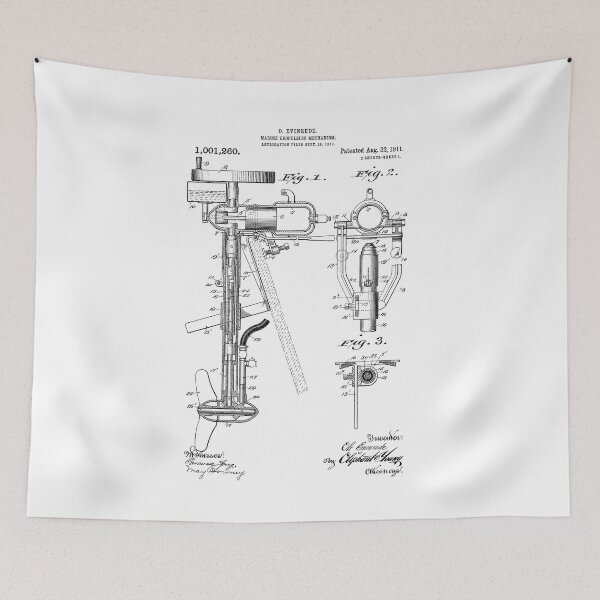 Item preview, Boat Motor Patent - August 22, 1911 (Black Version) designed and sold by Aliasandco.