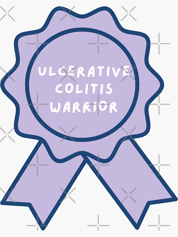 "Ulcerative Colitis Warrior Ribbon" Sticker for Sale by saritash