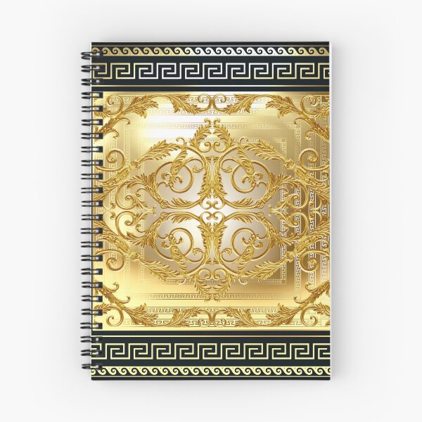 Item preview, Ornate Baroque Gold Black Greek Keys Meander  designed and sold by Yiorgos Designs.