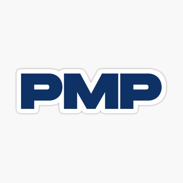 Pmp triangle letter logo design Royalty Free Vector Image