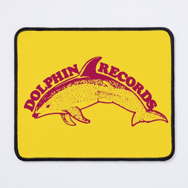 Item preview, Dolphin Records - burgundy print designed and sold by Irish-Nostalgia.