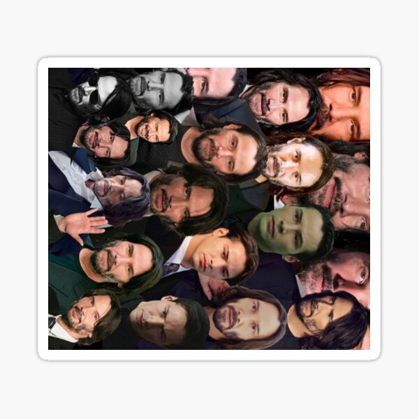 Artikel-Vorschau von Keanu Reeves Fotocollage, designt und verkauft von T-shirtakStore.
