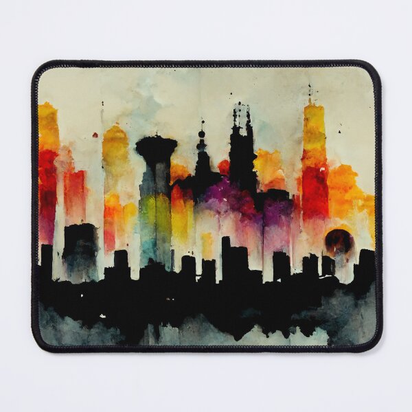 Item preview, Rainbow Watercolor Skyline designed and sold by NuminousYes.
