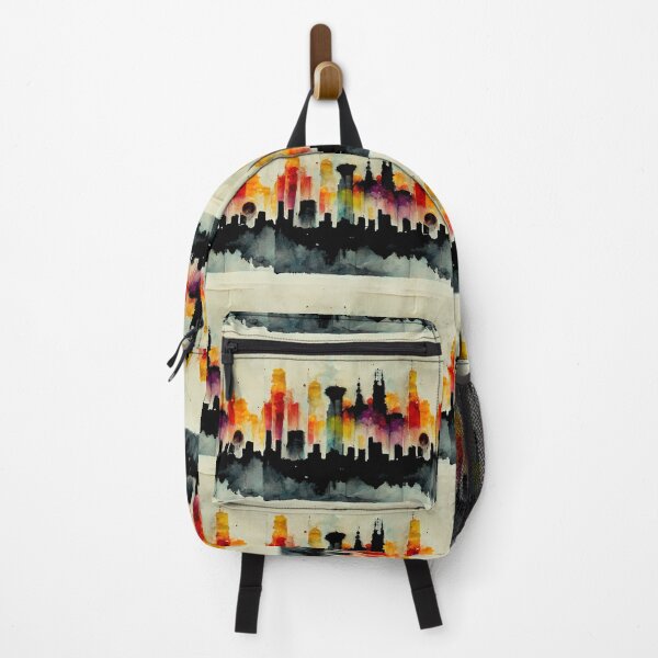 Item preview, Rainbow Watercolor Skyline designed and sold by NuminousYes.
