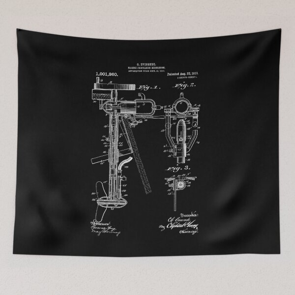 Item preview, Boat Motor Patent - August 22, 1911 (White Version) designed and sold by Aliasandco.