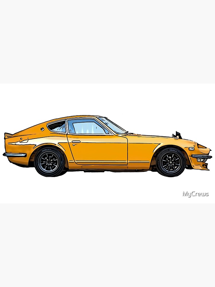 Yellow Cartoon Abstract 240z