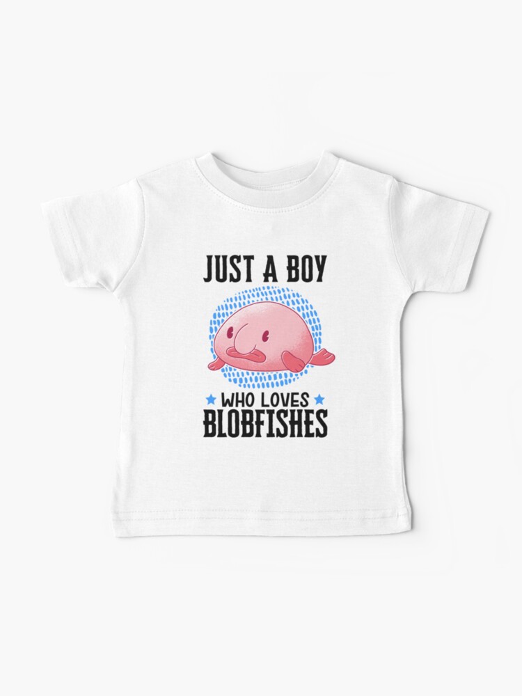 Blob fish boy loves fish meme Baby T-Shirt by madgrfx