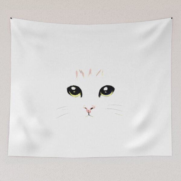 Item preview, cat face white designed and sold by ultimawiz.