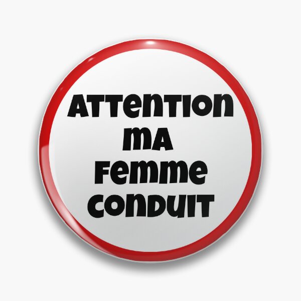 Item preview, Car sticker "Warning my wife is driving" designed and sold by Gabaxo.