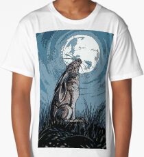 Moon Gazer Hare, Artwork Long T-Shirt
