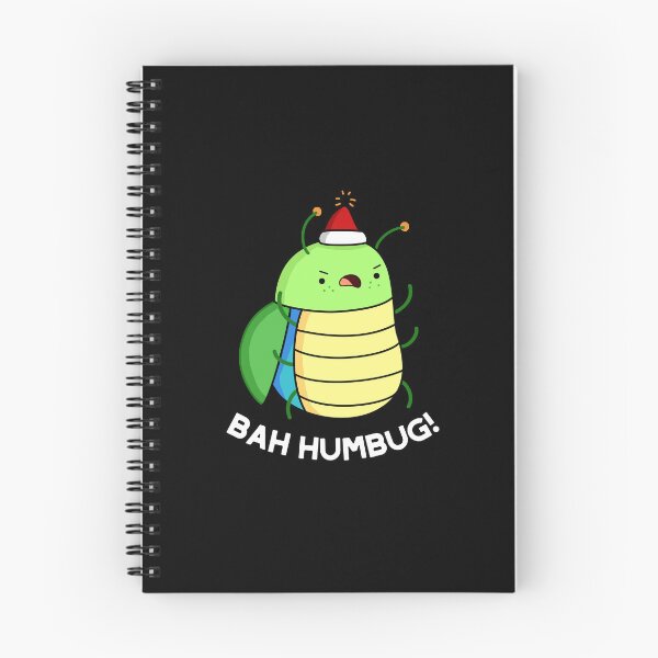 Item preview, Bah Humbug Funny Bug Puns (Dark BG) designed and sold by punnybone.