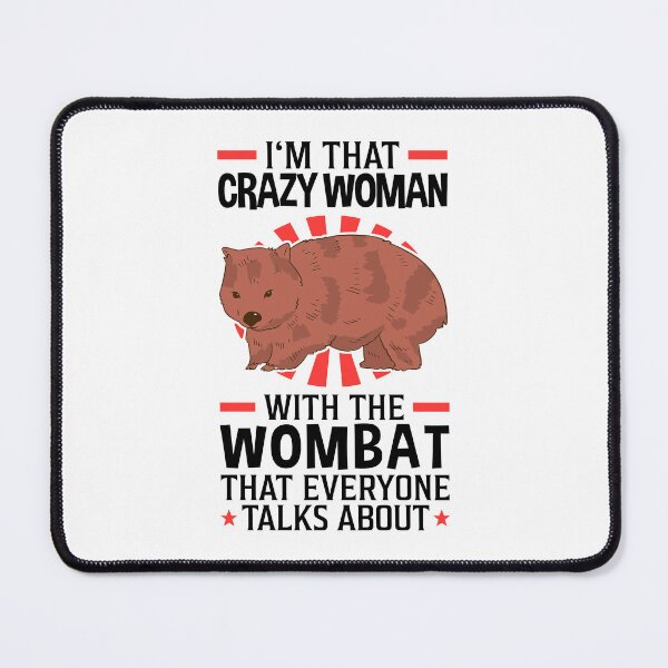 Item preview, Crazy with the wombat Australian marsupial designed and sold by madgrfx.