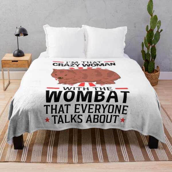 Item preview, Crazy with the wombat Australian marsupial designed and sold by madgrfx.