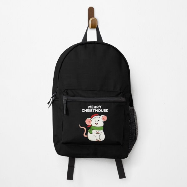 Item preview, Merry Christmouse Christmas Mouse Puns (Dark BG) designed and sold by punnybone.