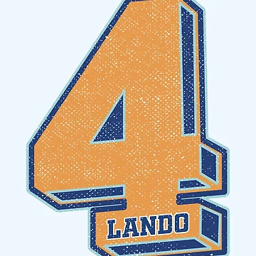 Artwork thumbnail, Lando 4 (Racing Number #4) by Numero14