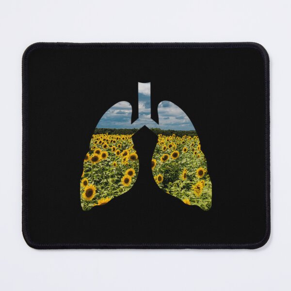 Item preview, Lungs art, Breath in the sunflower field, collage, Willow Days designed and sold by avit1.