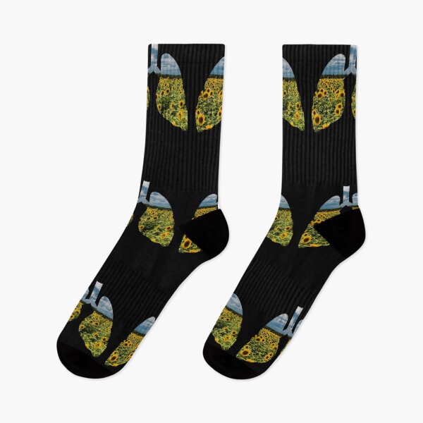 Item preview, Lungs art, Breath in the sunflower field, collage, Willow Days designed and sold by avit1.