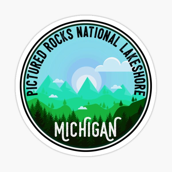 Pictured Rocks National Lakeshore Michigan Sticker