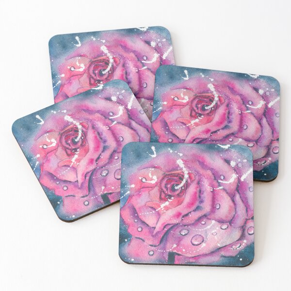 Item preview, Watercolor Rose with Raindrops designed and sold by KatasArt.