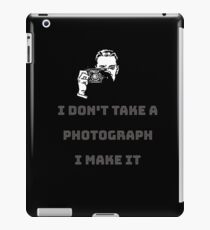 photographers collection black iPad Case/Skin
