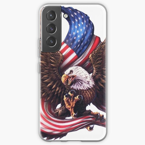 iPhone 13 Cool USA Flag Distressed American Eagle Shirt, Eagles Case