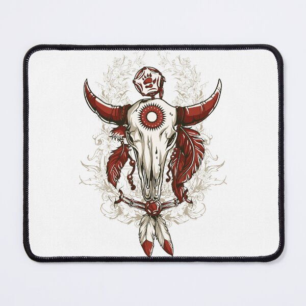 Item preview, Cow Skull With Feathers designed and sold by Artistic Prints.
