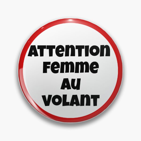 Item preview, Car sticker "Warning woman at the wheel" designed and sold by Gabaxo.