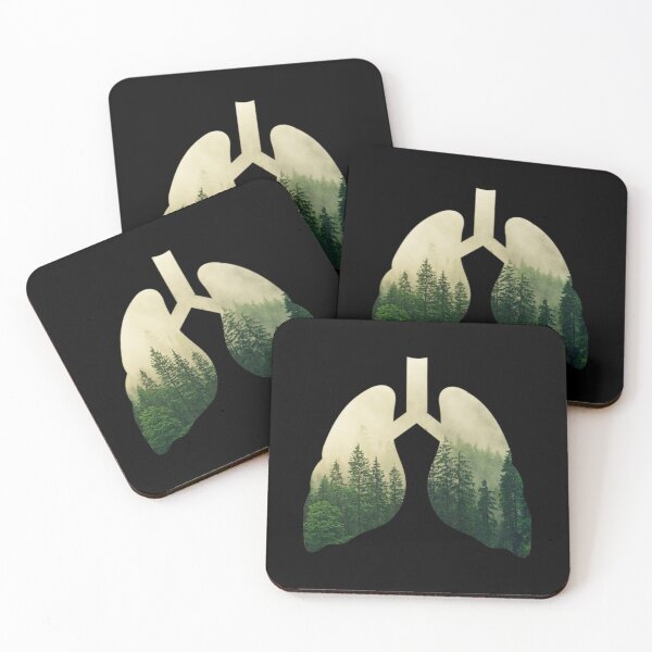 Item preview, Lungs art, Breath in the woods, collage, Willow Days designed and sold by avit1.