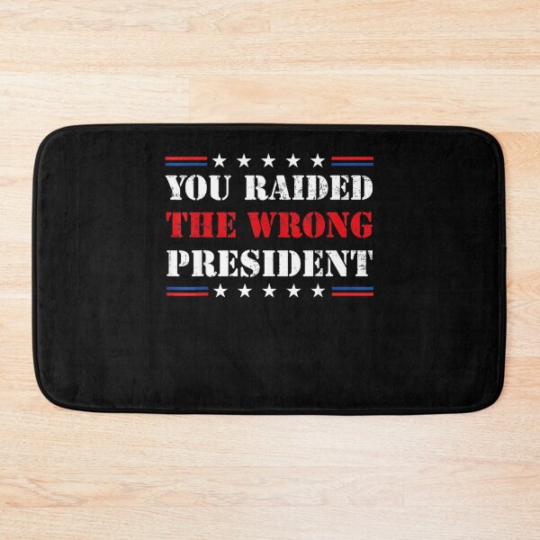 Item preview, You Raided The Wrong President Trump Vintage US Flag designed and sold by RonniePotter78.