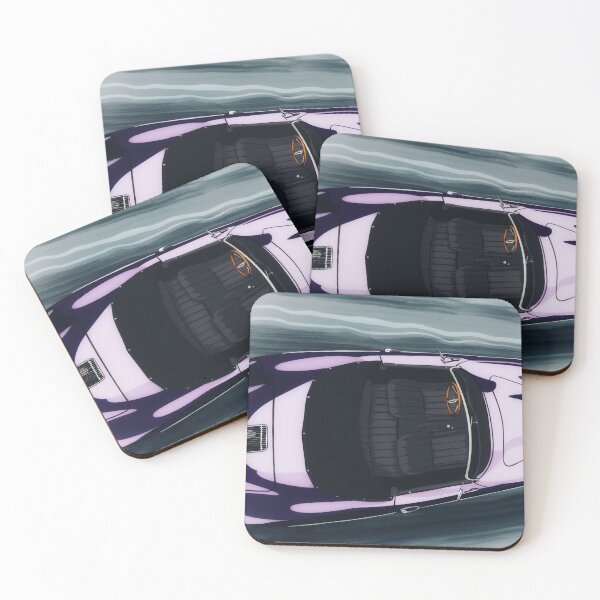Item preview, Hazy Days Classic Purple Porsche 356 Cruising designed and sold by Steve Kidd Art.