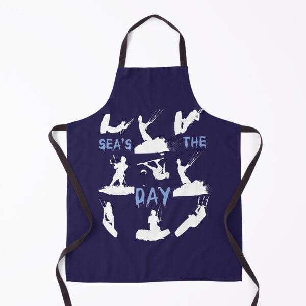 Item preview, Kiteboarder White Silhouette Montage Seas The Day designed and sold by taiche.