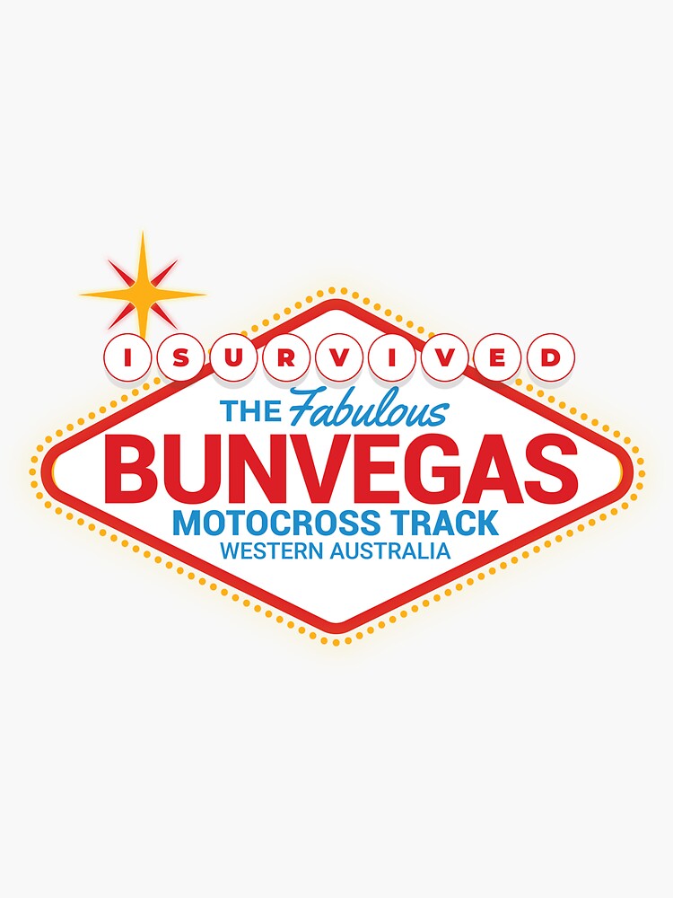 Thumbnail 3 of 3, Sticker, Colour Sign Motocross designed and sold by BunVegas.