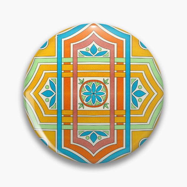 Item preview, Colourful Tile Seamless Repeat Pattern designed and sold by SemDesigns1.