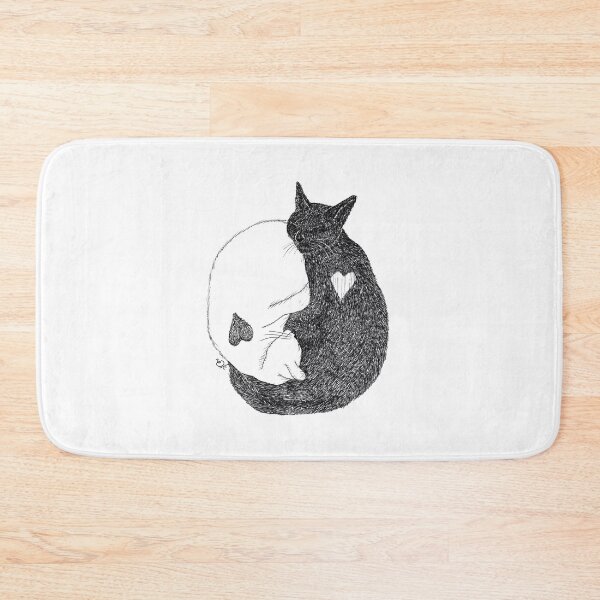 Item preview, Black cat White cat Love designed and sold by Efrat Frank-Alster.