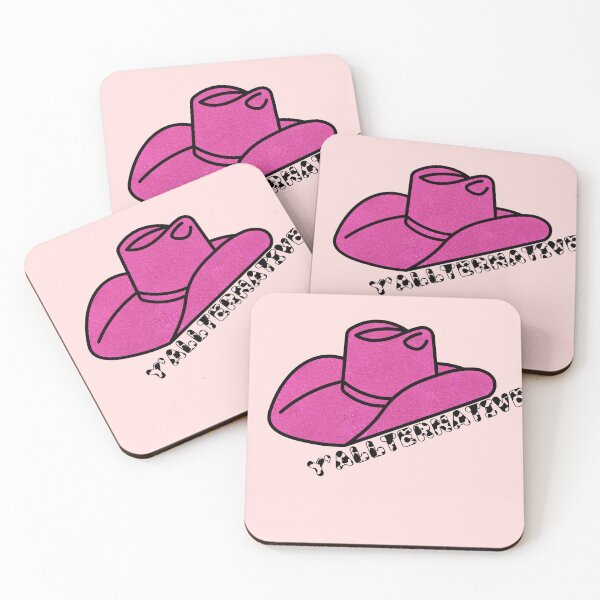 Item preview, Y'allternative Pink and Cow Print Cowgirl Hat designed and sold by Pink Ribbon.