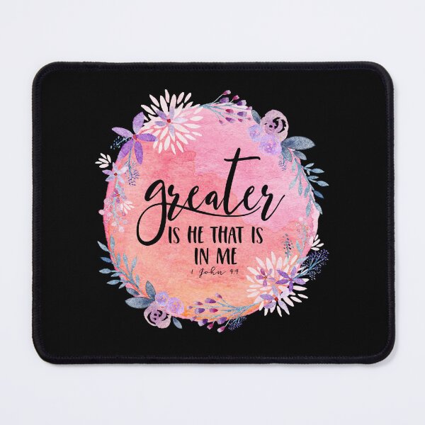 Item preview, Bible Verse - Greater is He That Is In Me - 1 John 4:4 designed and sold by JacquelineLim.
