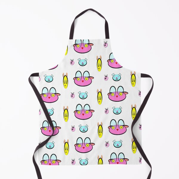 Item preview, cute 2d cartoon character faces designed and sold by Nnone.