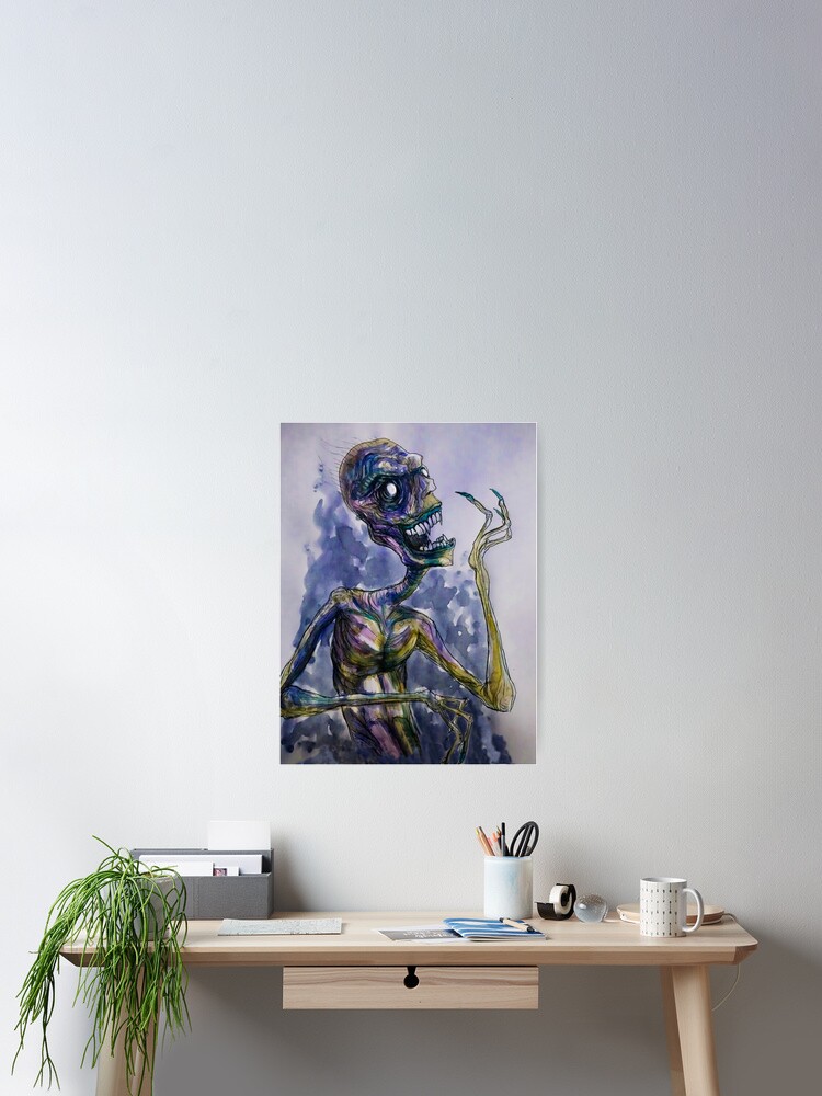 Undead Zombie Fantasy Art Poster By Extreme Fantasy Redbubble