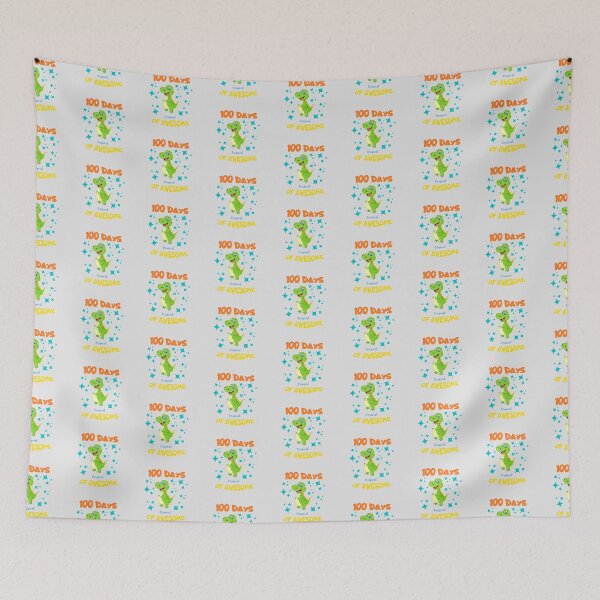 Item preview, 100 Days Of Awesome The Best Teacher Dinosaur Blue Stars Design designed and sold by BestTeacher.
