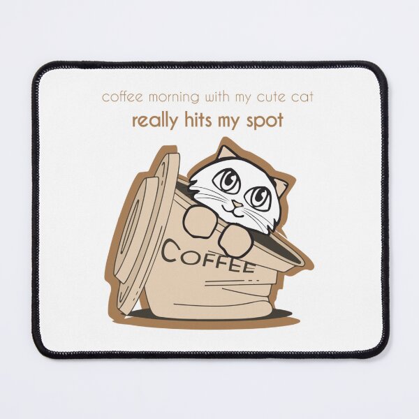 Item preview, coffee with my cat hits the spot designed and sold by SerenaGesner.