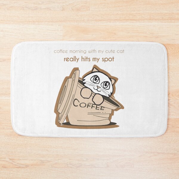Item preview, coffee with my cat hits the spot designed and sold by SerenaGesner.