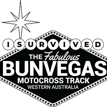 Artwork thumbnail, Black with White Sign Motocross by BunVegas