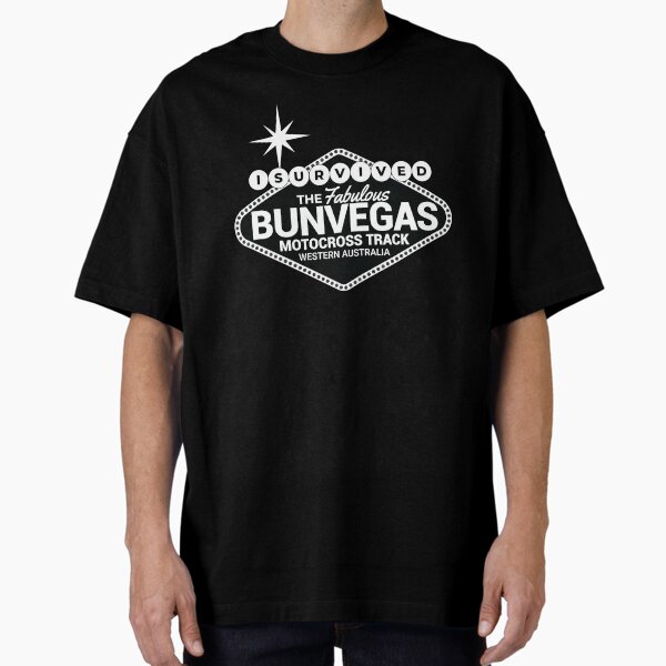 Black with White Sign Motocross Oversized T-Shirt